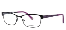 MARCHON NYC Uptown Pavilion 412 Dark Purple Womens Eyeglasses 52-15-135 B:31