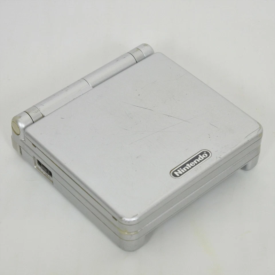 Gameboy Advance SP Platinum Silver Console AGS-001 Nintendo XJH12434048 gba - Image 4 of 4