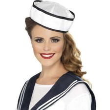 Sailor Ladies Instant Kit Adult White Blue Scarf Hat