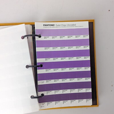 PANTONE Solid Color Chips Uncoated Binder Book + Color Tint