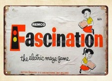 1961 Remco FASCINATION Maze Game metal tin sign decorative items for bedroom