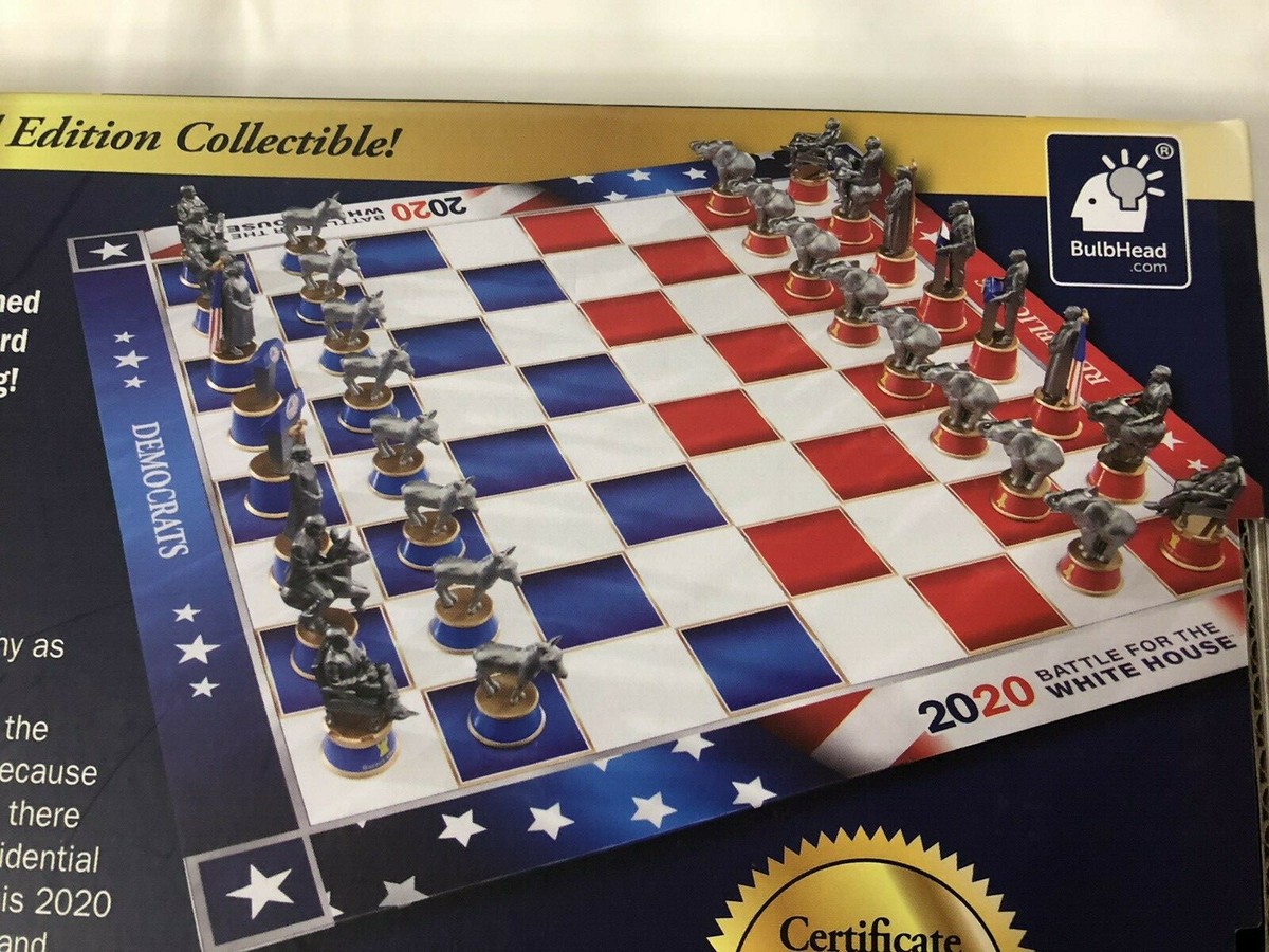 2020 Battle for White House Collector's Edition Chess Set Board