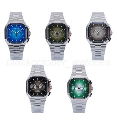 TACTICAL FROG Japan VK64 MecaQuartz Square Dial Chronograph Watch