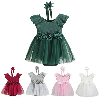 Baby Mädchen Party Taufe Prinzessin Kleid A-Linie Tutu Fotografie Sommerkleid