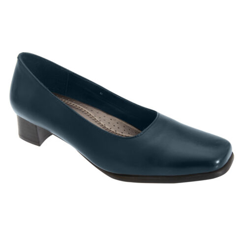Boulevard - Zapatos de Tacón Bajo de Cuero Diseño Slip-on para Mujer - Imagen 1 de 1