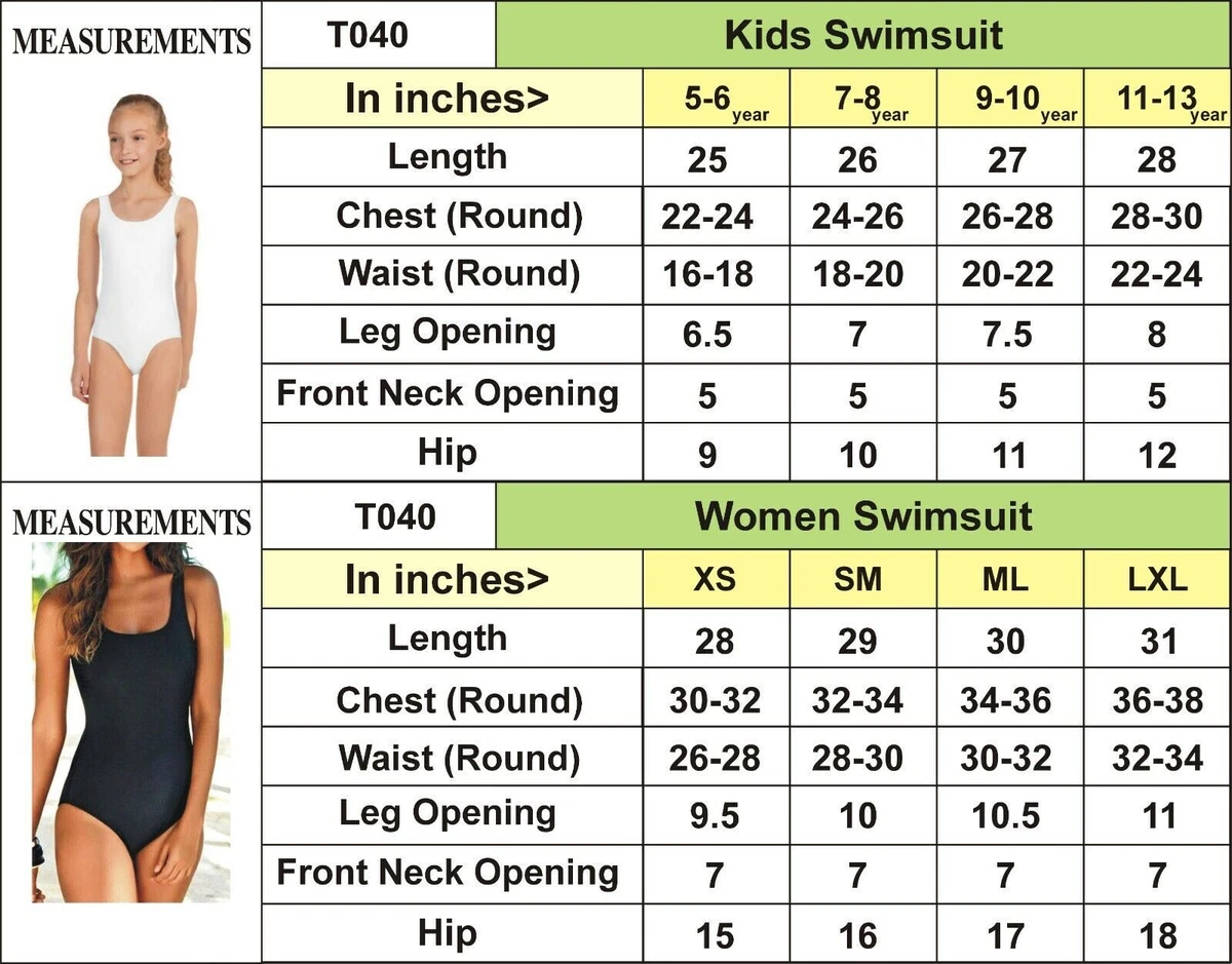 Endurance Swim suit One Piece Womens Swimming Costume Girls Swimwear All UK  Size