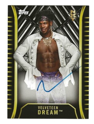 2018 Topps WWE VELVETEEN DREAM Authentic Autographed WWE/NXT