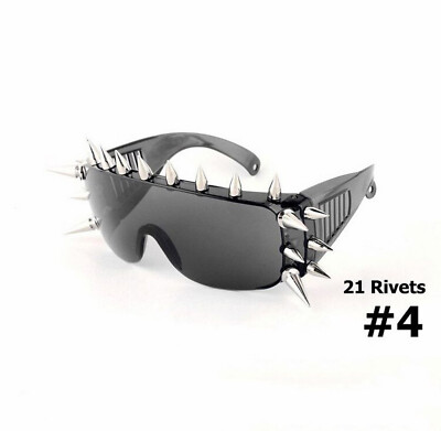 Rivet Spike Sunglasses Fashion Men Boy Women Gothic Rock Steampunk Party Goggles Amazon.com: TOSGMLOUS Vintage Steampunk Goggles Glasses with  main image 4