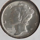 1944  Mercury Dime            (224-1)