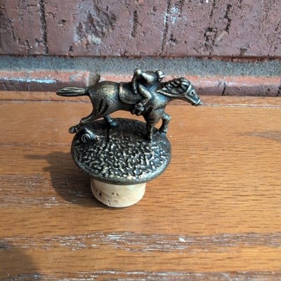 Blanton's Single Barrel Bourbon Whiskey Horse & Jockey Cork Stopper Letter O Z16