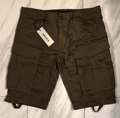 G-Star Raw Men's Rovic Zip Cargo Shorts Gray New