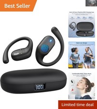 Lightweight Open Ear Bluetooth Headphones with 36H Playtime - Waterproof