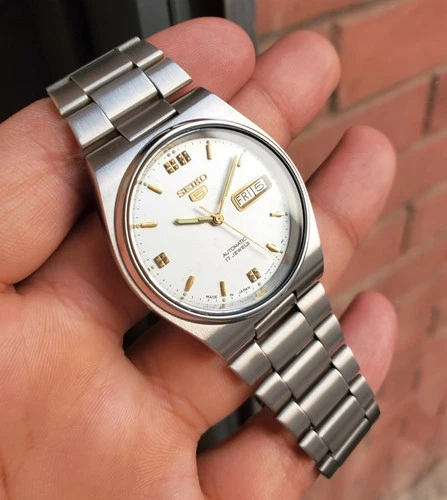 Seiko SKXL47 White Smooth Sunburst Dial Retro Ultra Rare Vintage Automatic JDM