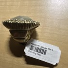 Wne Reese Titanium Gold Tone Cocktail Ring Oval White Stone Bezel Size 2 — photo 1