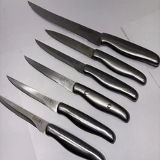 6 Pc Philippe Richard Stainless Steel Kitchen Knives Set Pre-owned