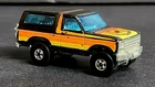 1980 Hot Wheels FORD BRONCO w/ CHROMED Motorcycle HK Vintage Black Clean Rare