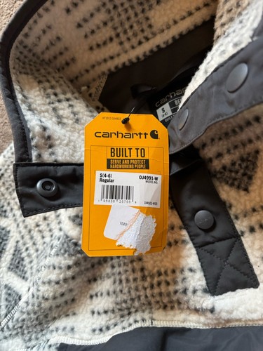 Carhartt Women’s Fleece Pullover Relaxed Fit Size S (4-6) OJ4991-W - Picture 3 of 5