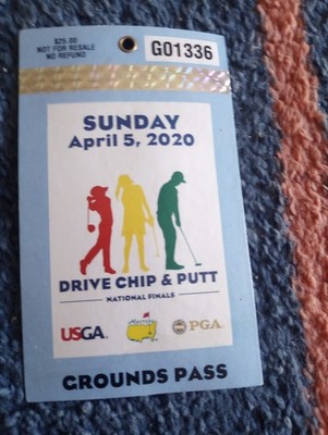 Masters Badge 2020  Drive Chip And Putt
