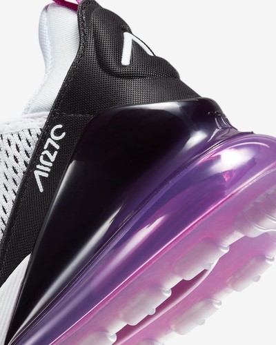 Nike Air Max 270 White-Fuchsia New Women's Sneakers Size 8.5 US AH6789-113 - Picture 6 of 8