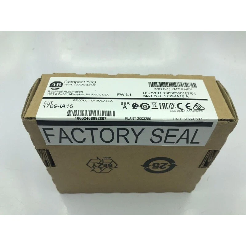 New AB 1769-IA16 CompactLogix 16 Pt 120VAC D/I Module 1769IA16 US Free Tax - Image 2 of 4