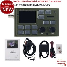 FX4CR-2024 Final Edition SDR HF Transceiver 3.5-54MHZ USB/LSB/CW/AM/FW 2.0'' TFT