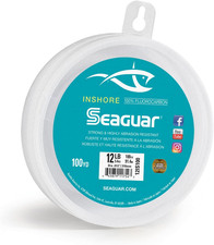 Seaguar Inshore 100% Fluorocarbon Fishing Leader for Shore & Flat Fishing, Multi