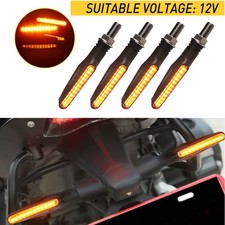 4x Motorcycle LED Indicator Turn Signal Lamp Yellow Fits Lexmoto Honda Yamaha UK