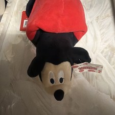 Disney Minnie/Mickey Mouse Small reversible Plush Stuffed Animal w/ Tags.