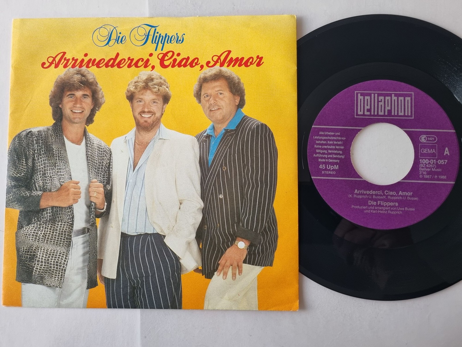 Die Flippers - Arrivederci, Ciao, Amor 7'' Vinyl Germany