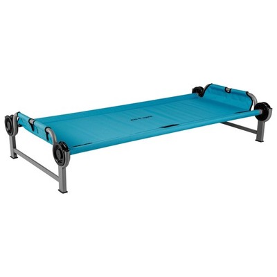Disc-O-Bed Youth Single Cot Kid-O-Bed, Portable Bunk with Travel Carry Bag, Teal