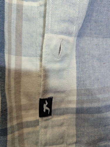 Hollister Flannel Button-Up Shirt Shacket Hoodie. Grunge Y2K Style Mens Size XL - Picture 6 of 16