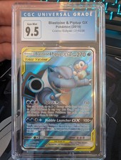 Pokemon CGC MINT 9.5 Blastoise & Piplup GX 214/236 Cosmic Eclipse FA on eBay