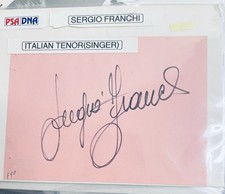 tenor Sergio FRANCHI autograph with COA