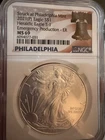 MS69 2021 P Silver Eagle Heraldic Eagle T-1 Emergency Production ER