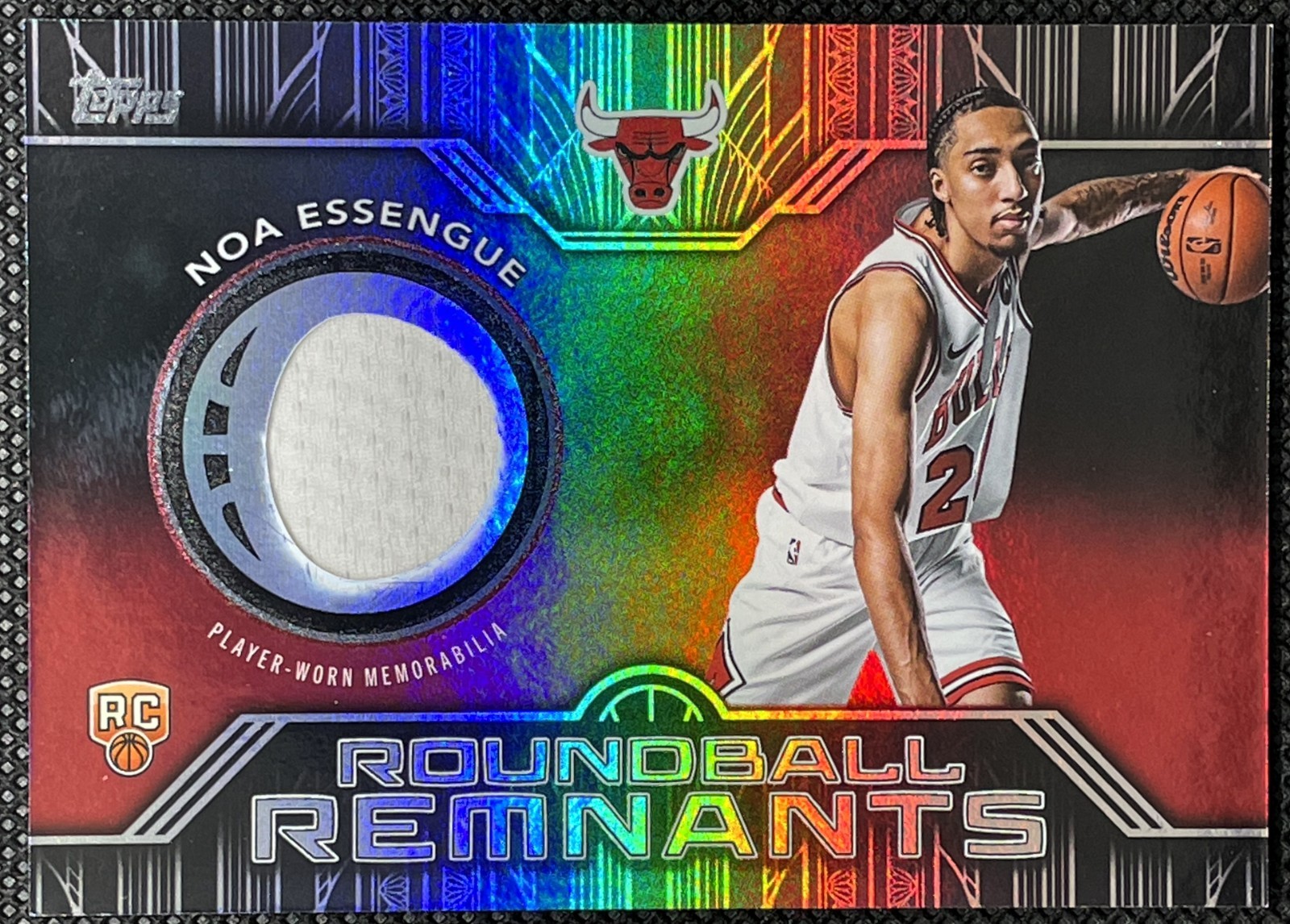 2025-26 Topps Noa Essengue Roundball Remnants Rainbow Foil RRR-NE
