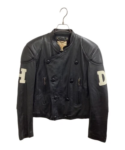 Harley-Davidson Sheepskin Leather Motorcycle Jacket Made in Japan Size 40 Black - product listing photo