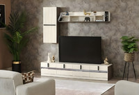 Wohnzimmer Set 3Tlg Wohnwand Tv StäNder HolzmöBel Wandschrank Komplett Wandregal