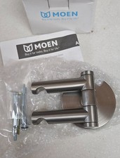 MOEN Align Brushed Nickel Modern Double Swivel Robe Hook YB0402BN