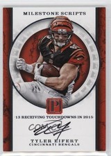 2017 Panini Pantheon Milestone Scripts 36/49 Tyler Eifert #MS-TY Auto 0r4