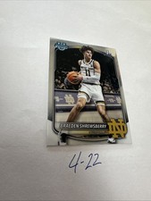 2025-26 Bowman Basketball Prospects CHROME BCP-29 Braeden Shrewsberry, Notre Dam