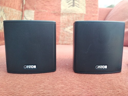 Pair of Canton Art 19164 Home Cinema Surround Sound Speakers Plus Wall Mounts - Bild 3 von 6