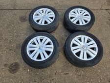 2007 VW VOLKSWAGEN EOS 3C0601025AF ET45 7Jx16'' ALLOY WHEELS & TYRES 215/55/R16