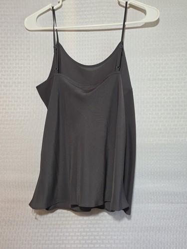 Talbots Petites 8P Gray Sheer Blouse With Camisole NWT Sequins Fancy Dressy - Picture 6 of 18