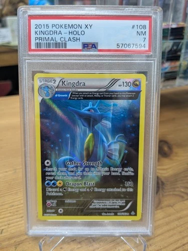 Pokémon TCG Kingdra Holo XY Primal Clash 108/160 PSA 7 NEAR MINT