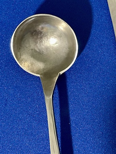 Latin American Folk Art Tea Spoons Set/7 Bolivian Handmade Nickel Silver - Picture 3 of 9