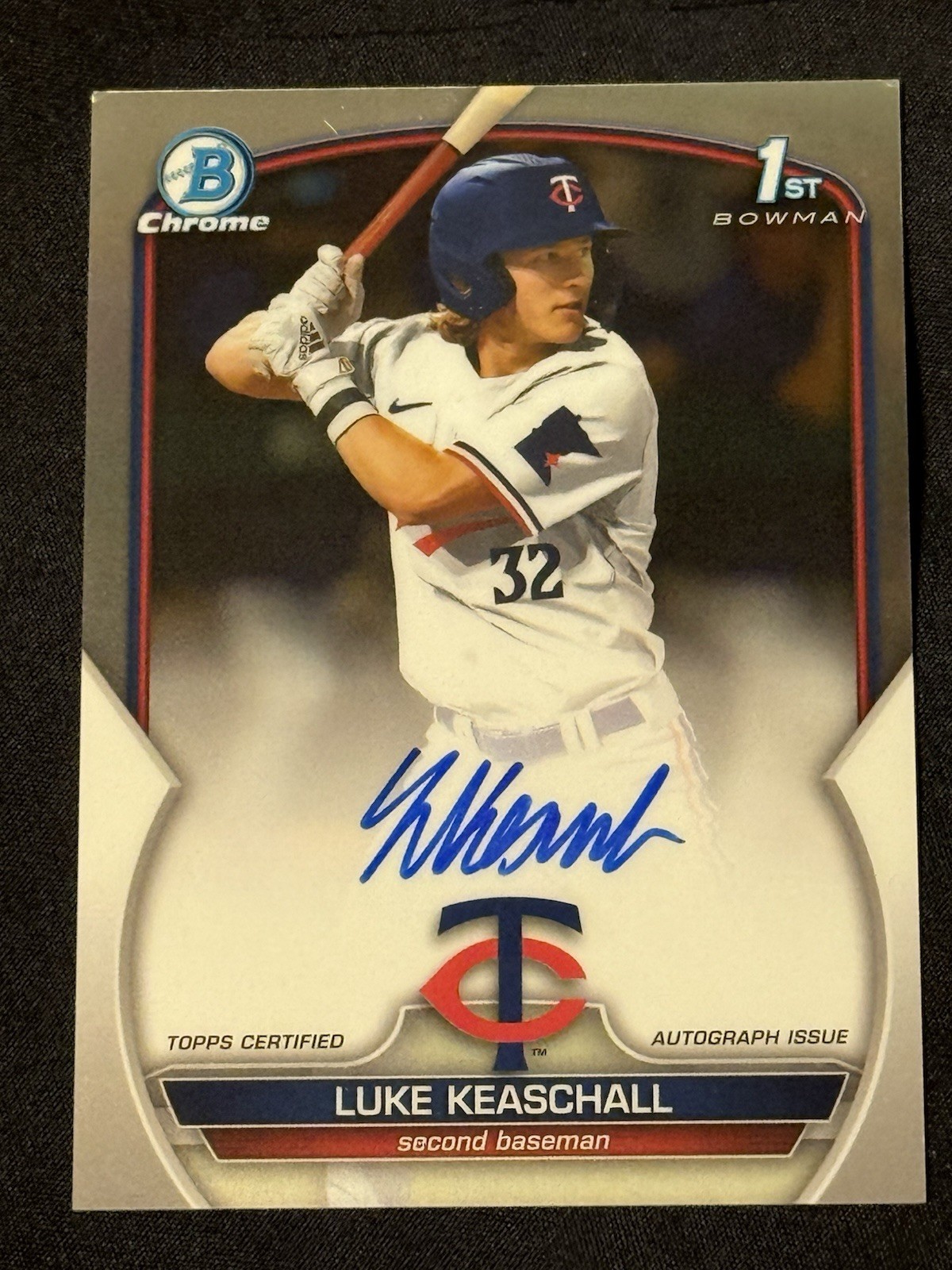 2023 Bowman Draft - Chrome Prospect Autographs Luke Keaschall #CDA-LK  Twins