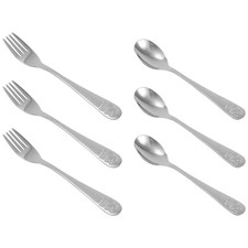 3X(Stainless Steel Child Safety Cutlery Bear Children Spoon and Fork Set7160