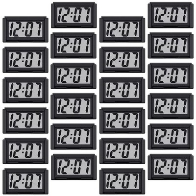 Frienda 24 Pieces Mini Digital Clock Small Stick Small, Black 