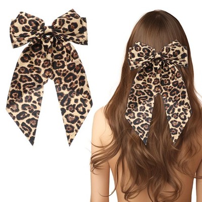 Leopard Haarschleifenspange, Gepard Print Haarschleife Haarspange Schleife Haarnadel mit
