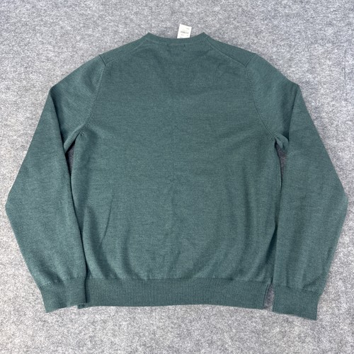 Brooks Brothers Sweater Mens Small 346 Extra Fine Merino Wool V Neck Pullover - Picture 6 of 10